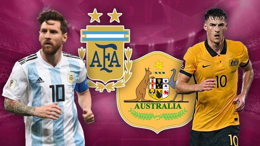 Link xem trực tiếp bóng đá Argentina vs Australia 2h ngày 4/12